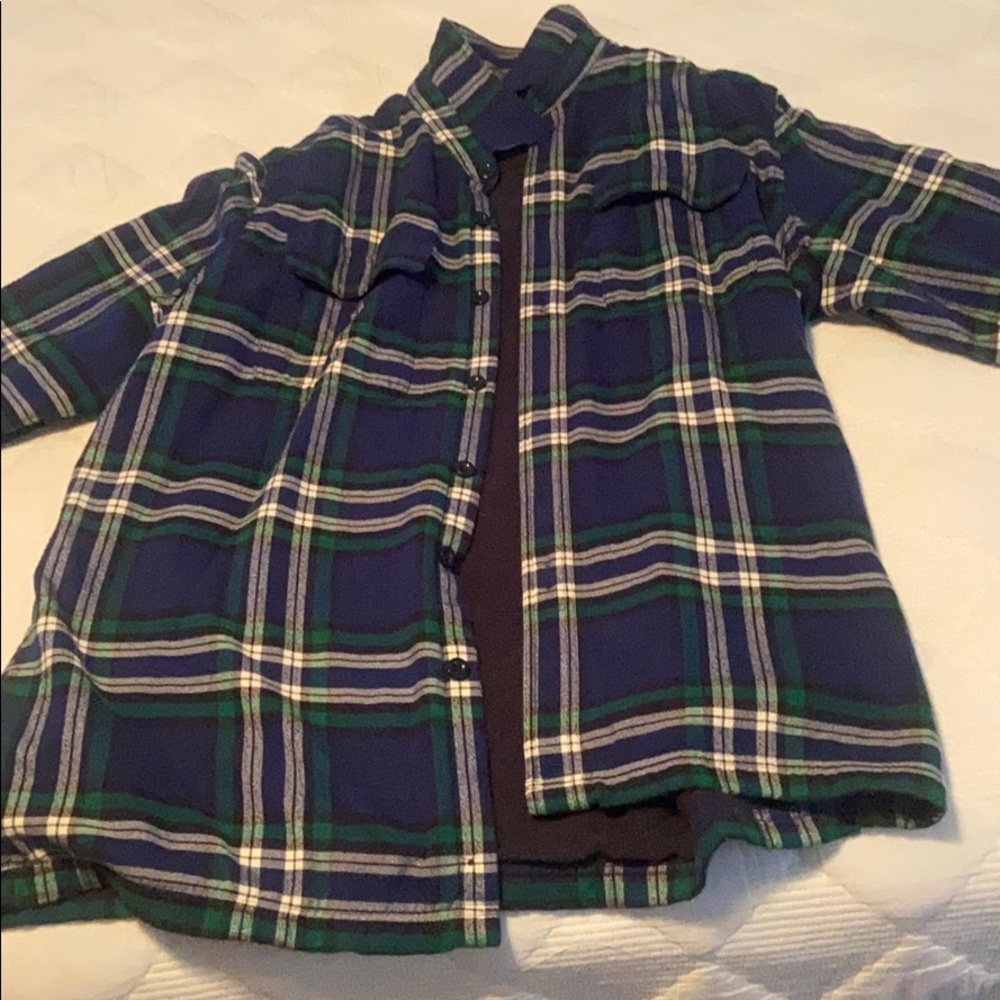 LL Bean fleece lined flannel